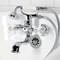 Kingston Brass Tub Wall Mount Clawfoot Tub Faucet with Hand Shower, Polished Chrome KS225PXC - alternate 2